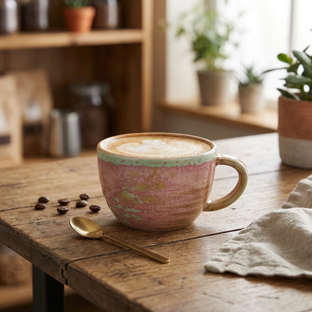 Terra Porcelain Rose Kaffekop 22 cl / 7,75 oz CUP-PRS23 by Genware color Sort