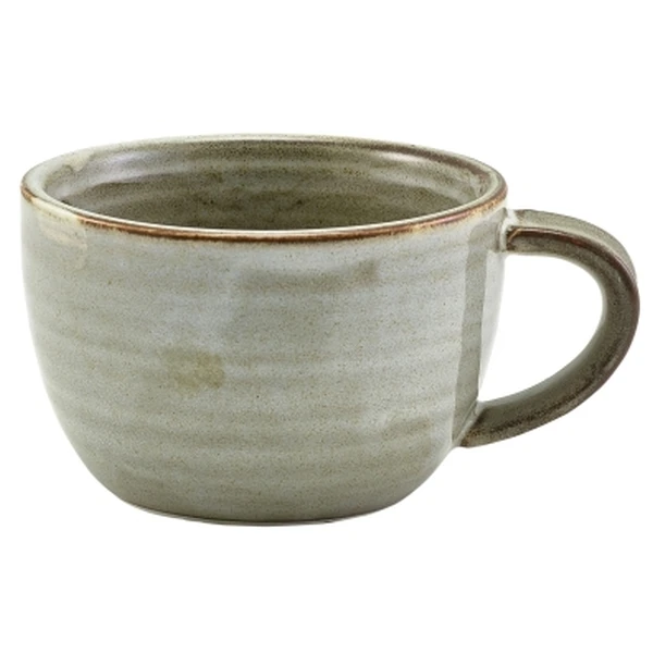 Terra Porcelain Grey Kaffekop 28,5 cl / 10 oz CUP-PG28 by Genware color Sort