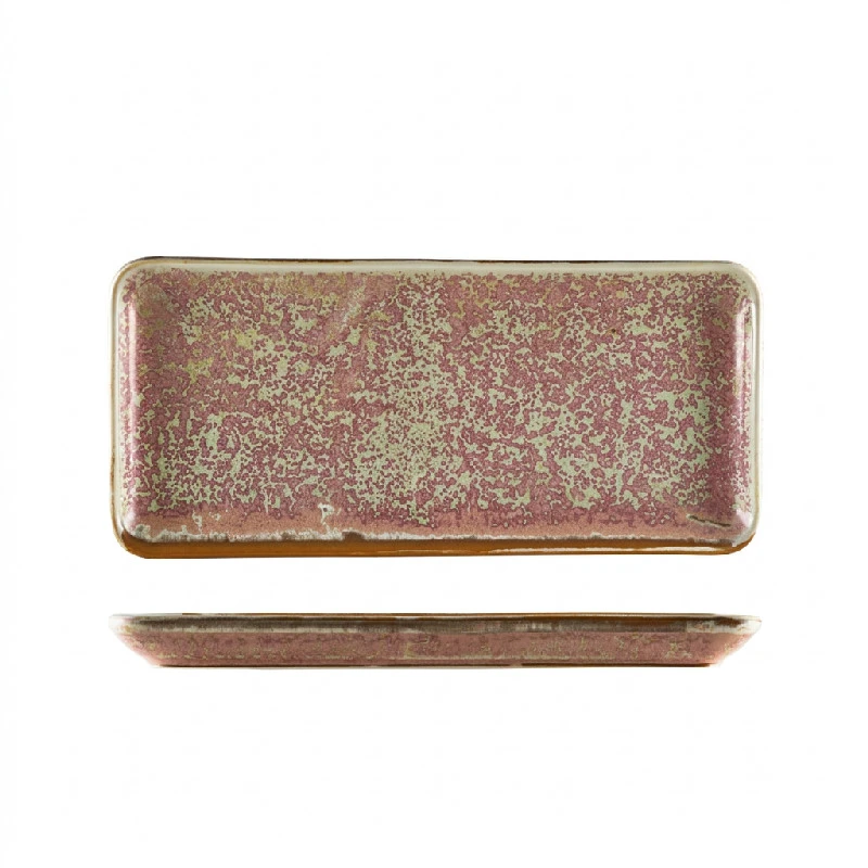 Terra Porcelain Rose Smal rektangulær fad 31 x 14 cm NR-PRS30 by Genware color Sort