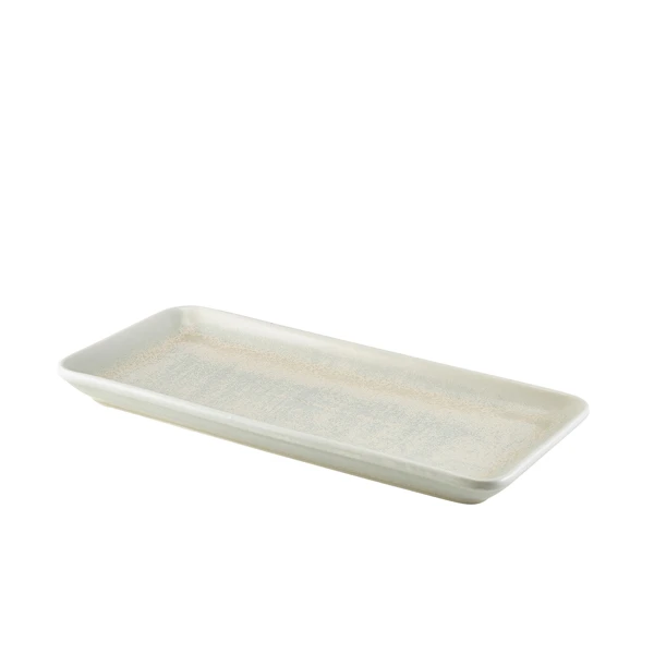 Terra Porcelain Pearl Smalt rektangulært fad 31 x 14 cm NR-PPL30 by Genware color Sort