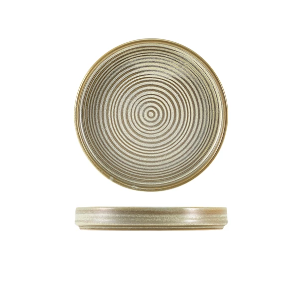 Terra Porcelain Matt Grå præsentationsplade 18 cm PR-PMG18 by Genware color Sort