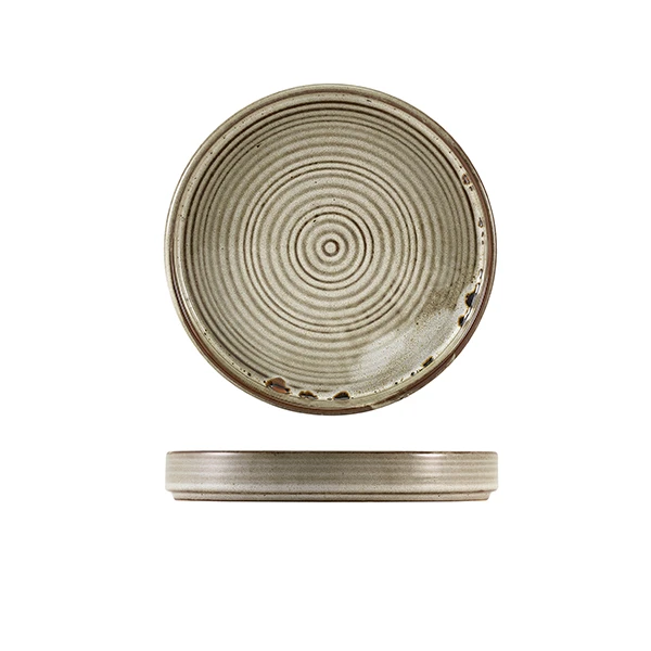Terra Porcelain Grey Præsentationstallerken 18 cm PR-PG18 by Genware color Sort