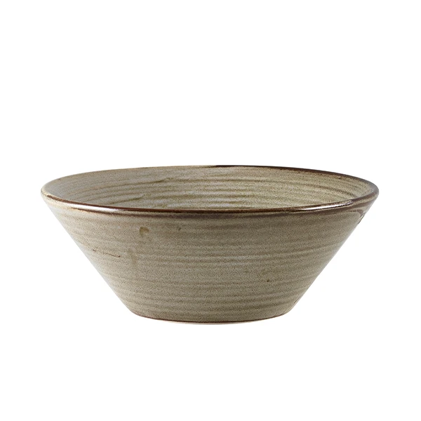 Terra Porcelain Grey Konisk skål 16 cm CN-PG16 by Genware color Sort