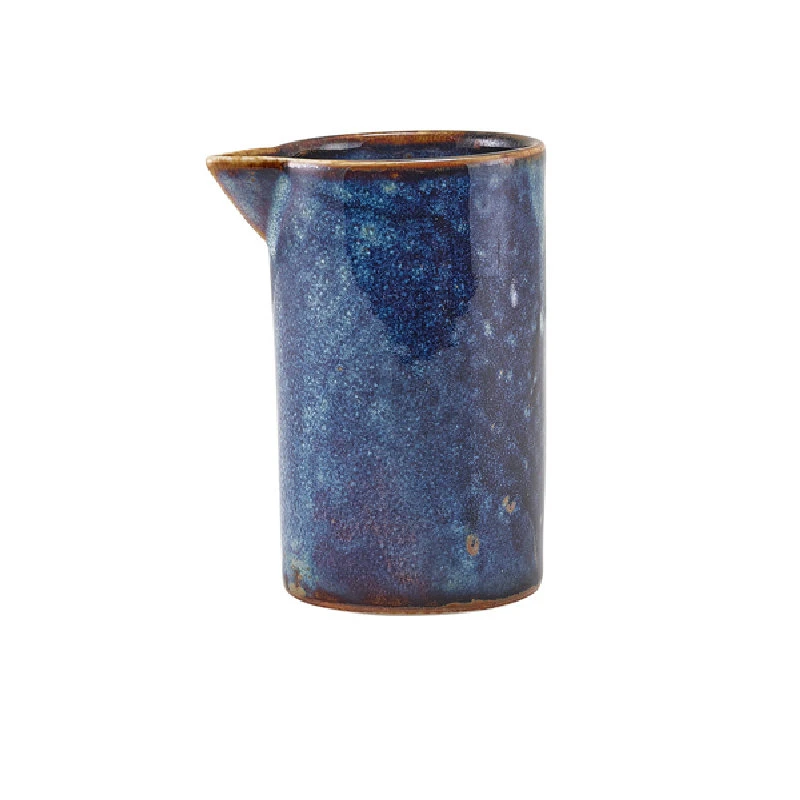 Terra Porcelain Aqua Blå kande med lige sider 18 cl / 6,3 oz SJ-PBL18 by Genware color Sort