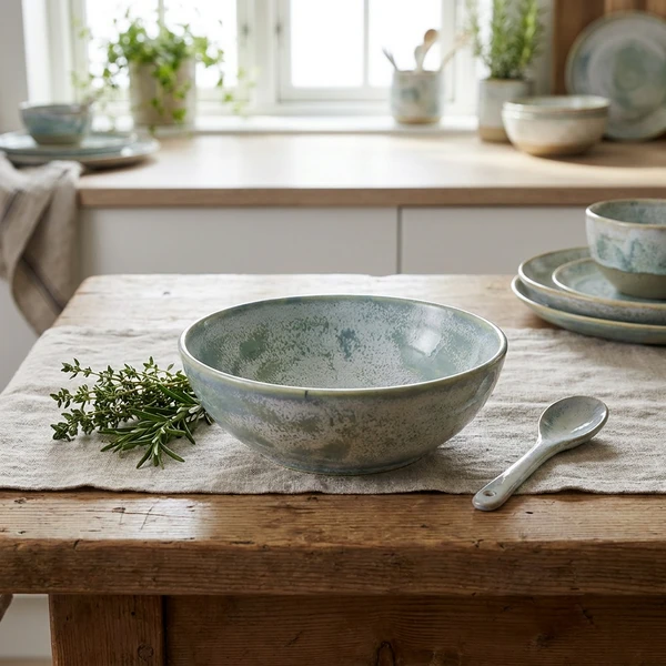 Terra Porcelain Seafoam Skål 14,5 cm SCR-PSF14 by Genware color Sort
