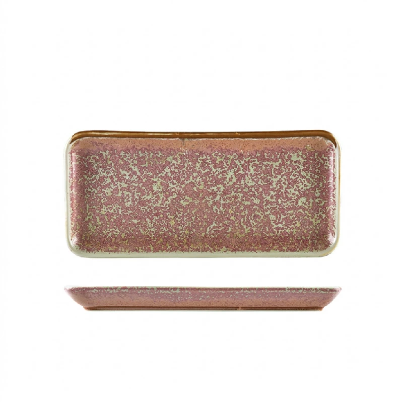 Terra Porcelain Rose smalt rektangulært fad 27 x 12,5 cm NR-PRS27 by Genware color Sort