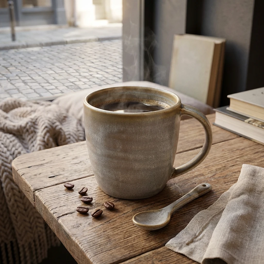 Terra Porcelain Matt Grå krus 30cl/10,5oz MUG-PMG32 by Genware color Sort