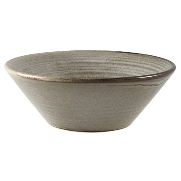 Terra Porcelain Grey Konisk skål 14 cm CN-PG14 by Genware color Sort