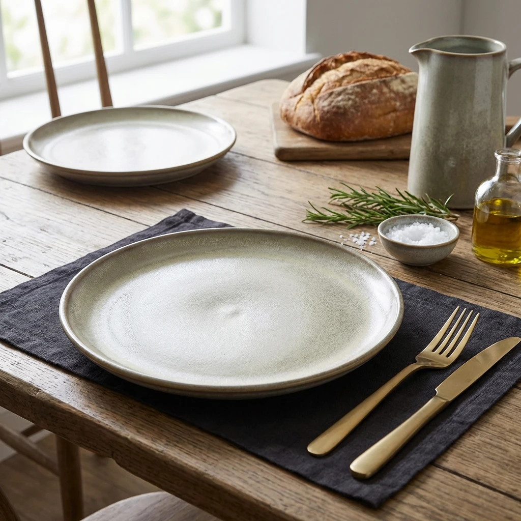 Terra Porcelain Matt Grå Coupe Tallerken 27,5 cm CP-PMG27 by Genware color Sort