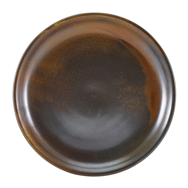 Terra Porcelain Rustic Kobber coupe-tallerken 19 cm CP-PRC19 by Genware color Sort