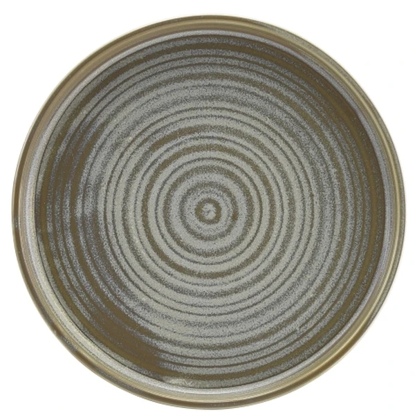 Terra Porcelain Matt Grå lav præsentationstallerken 21 cm LP-PMG21 by Genware color Sort