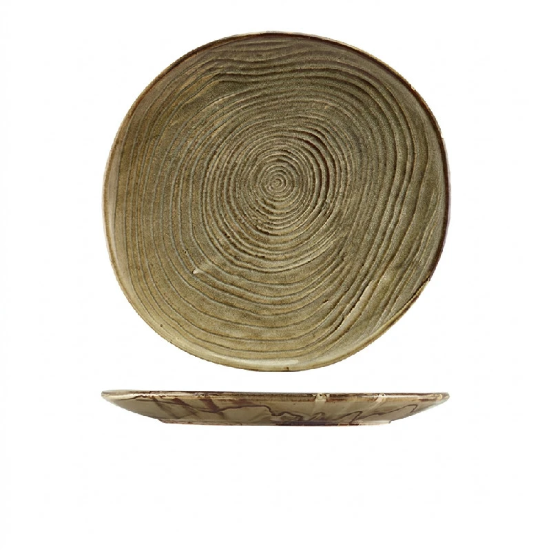 Terra Porcelain Grey Økologisk tallerken 28,5 cm CP-PGG28 by Genware color Sort