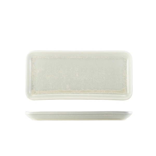 Terra Porcelain Pearl Smal rektangulær fad 27 x 12,5 cm NR-PPL27 by Genware color Sort
