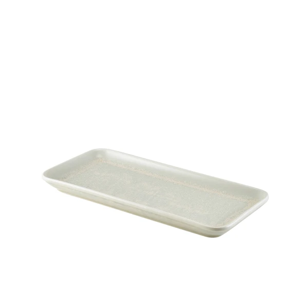 Terra Porcelain Pearl Smal rektangulær fad 27 x 12,5 cm NR-PPL27 by Genware color Sort