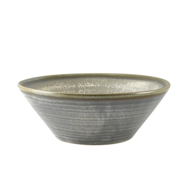 Terra Porcelain Matt Grå kegleformet skål 16 cm CN-PMG16 by Genware color Sort