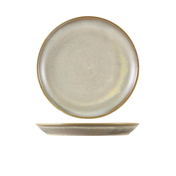 Terra Porcelain Matt Grå coupe tallerken 24 cm CP-PMG24 by Genware color Sort