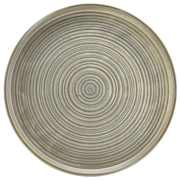 Terra Porcelain Matt Grå lav præsentationsplade 25 cm LP-PMG25 by Genware color Sort