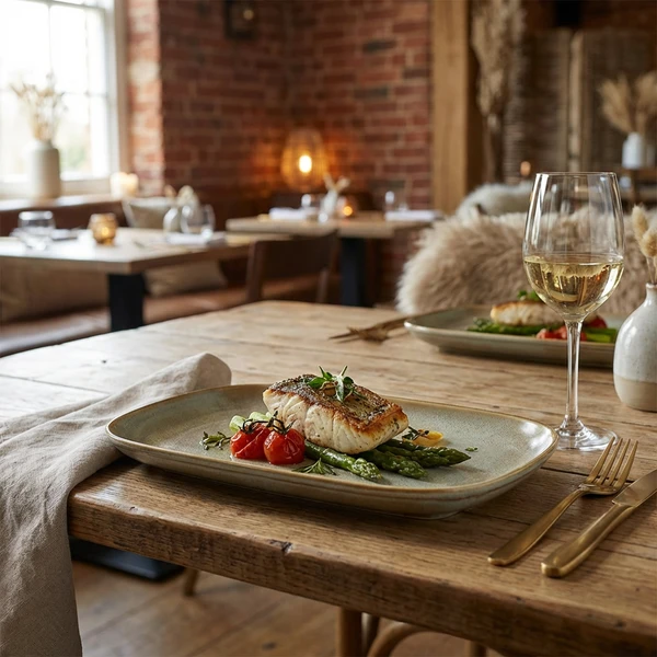 Terra Porcelain Matt Grå rektangulær tallerken 29 x 19,5 cm RP-PMG29 by Genware color Sort
