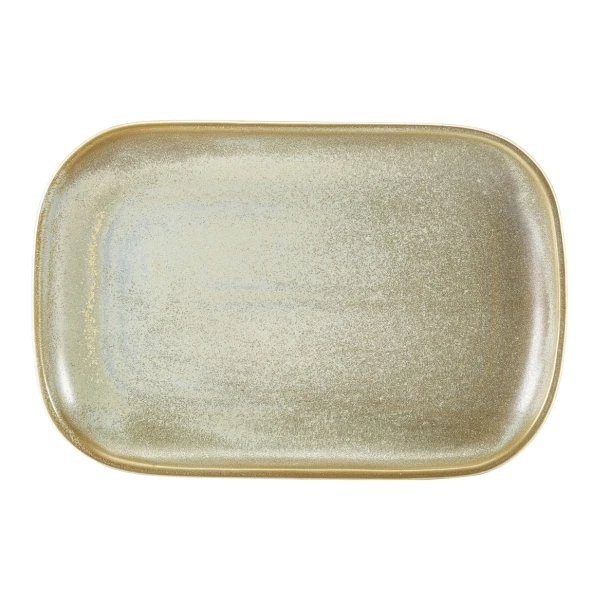 Terra Porcelain Matt Grå rektangulær tallerken 29 x 19,5 cm RP-PMG29 by Genware color Sort