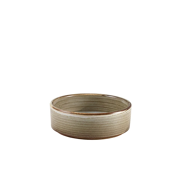 Terra Porcelain Grey Præsentationsskål 13 cm PB-PG13 by Genware color Sort