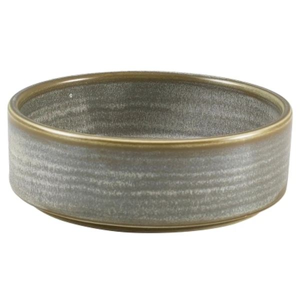 Terra Porcelain Matt Grå præsentationsskål 13 cm PB-PMG13 by Genware color Sort