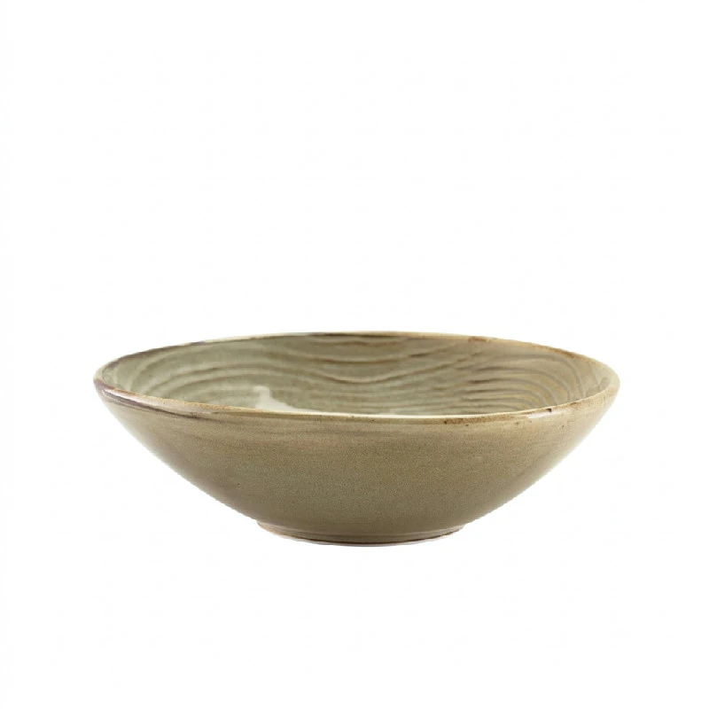 Terra Porcelain Grey Økologisk skål 22 cm BW-PGG22 by Genware color Sort
