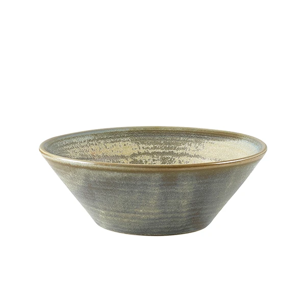 Terra Porcelain Matt Grå kegleformet skål 14 cm CN-PMG14 by Genware color Sort