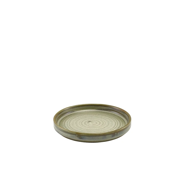 Terra Porcelain Matt Grå lav præsentationstallerken 14 cm LP-PMG14 by Genware color Sort