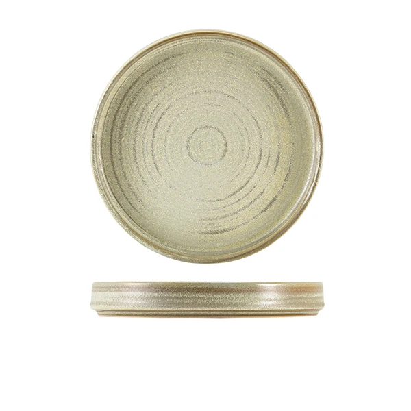 Terra Porcelain Matt Grå præsentationsfad 20,5 cm PR-PMG21 by Genware color Sort