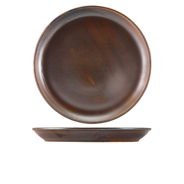 Terra Porcelain Rustic Kobber Coupé Tallerken 30,5 cm CP-PRC30 by Genware color Sort