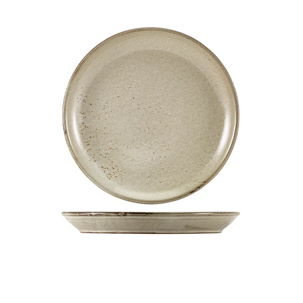 Terra Porcelain Grey Coupe tallerken 24 cm CP-PG24 by Genware color Sort