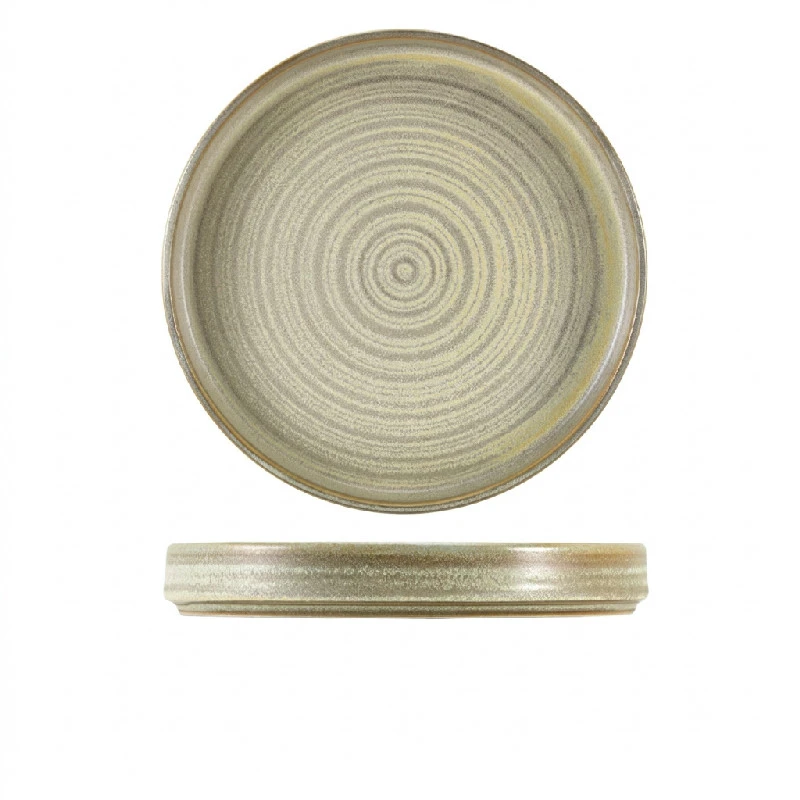 Terra Porcelain Matt Grå præsentationsfad 26 cm PR-PMG26 by Genware color Sort