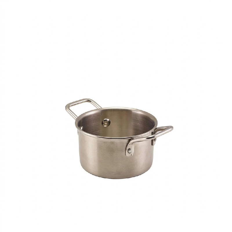 GenWare Mini Stainless Stålkasserolle 10 x 5,8 cm MSCD10 by Genware color Sort