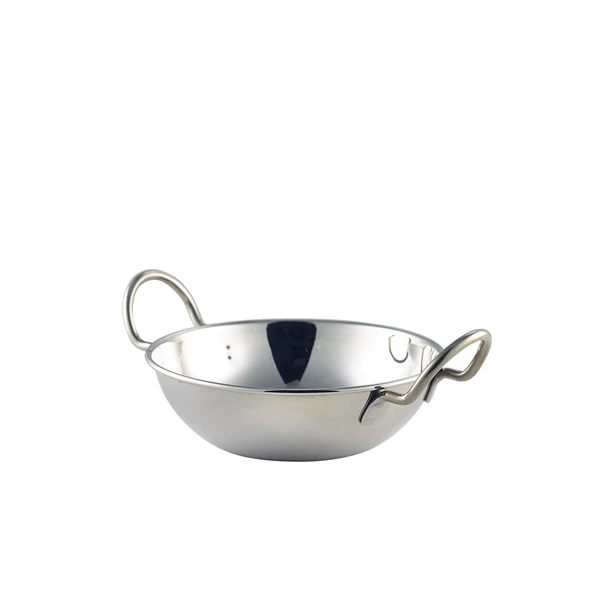 Stainless Steel Balti Fad 13 cm (5") med håndtag BD13 by Genware color Sort