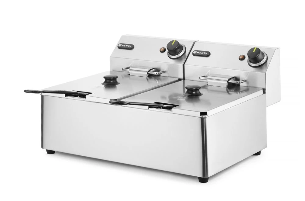 Hendi Kitchen Line Bordfrituregryde 2x6L 230V 205853 by Hendi color Sort