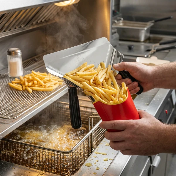 Hendi Pommes Frites og Nachos Skovl Sort Plast 642559 by Hendi color Sort