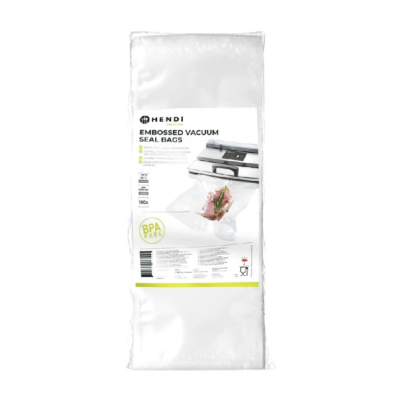 Hendi Vakuumposer med struktur 150x400 mm 297421 by Hendi color Sort