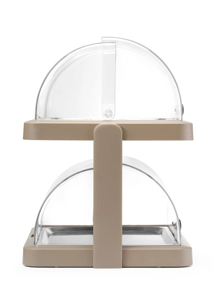 Hendi UNIQ Roll-top Køledisplay Duo Beige 871959 by Hendi color Sort