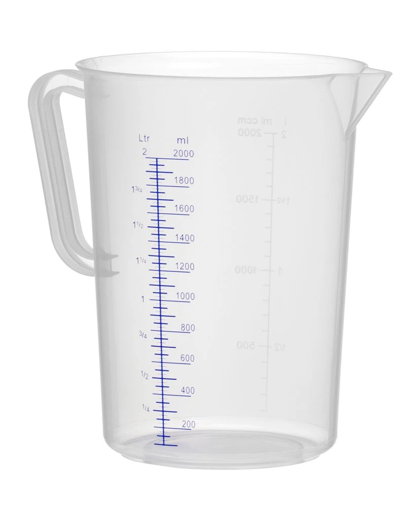 Hendi Målekande Polypropylen Plastik 2L 567302 by Hendi color Sort
