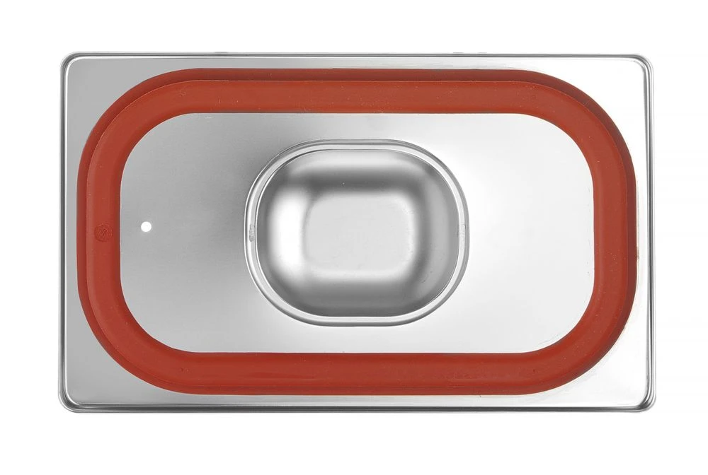 Hendi GN-låg GN 1/4 med silikonetætning rustfrit stål 802649 by Hendi color Sort