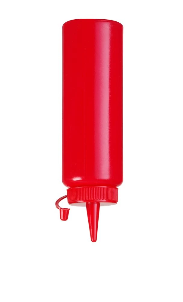 Hendi Dressingflaske Rød Plast 200ml 558010 by Hendi color Sort