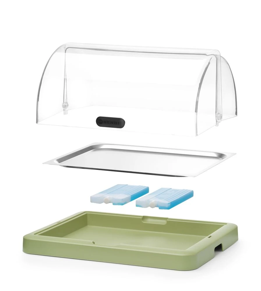 Hendi Roll Top Køledisplay Duo UNIQ Grøn 871966 by Hendi color Sort