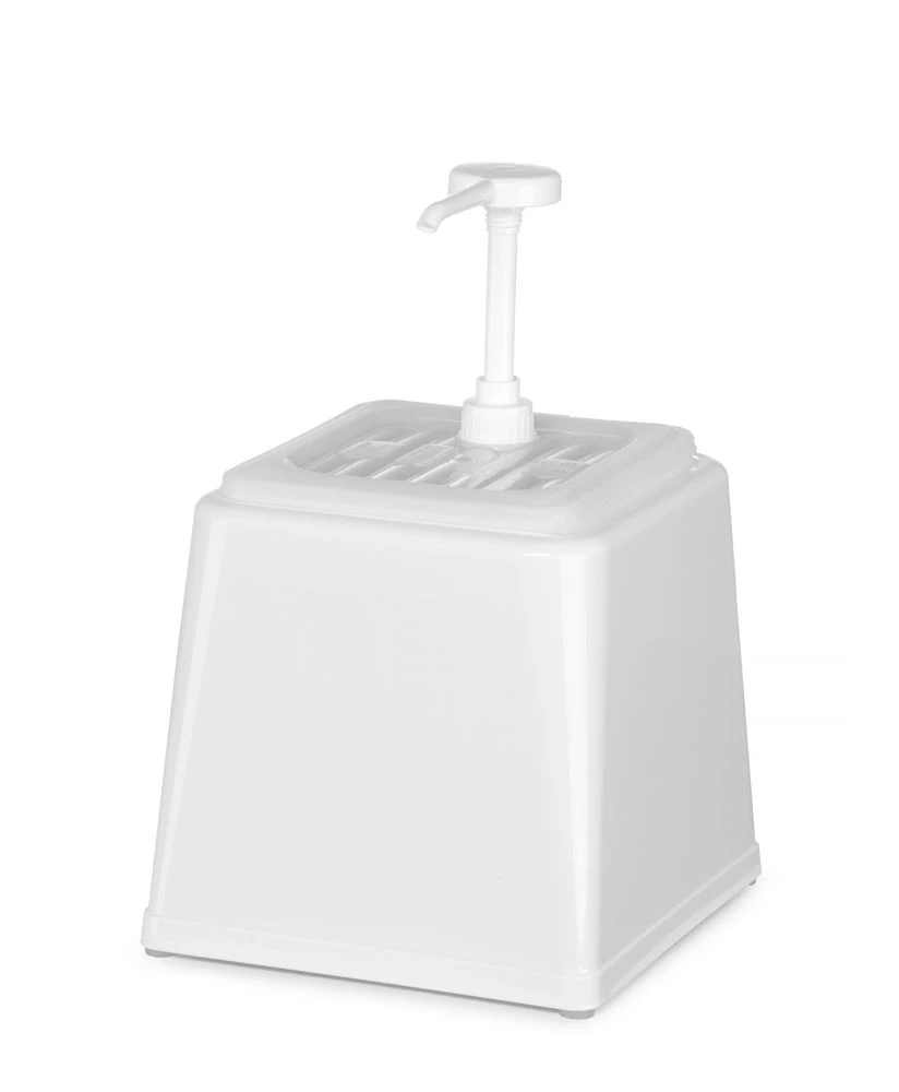 Hendi Sourcedispenser med pumpe Hvid Plast 203545 by Hendi color Sort