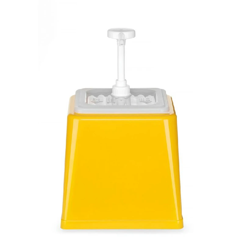 Hendi Sovsedispenser med Pumpe Gul Plast 2L 203538 by Hendi color Sort