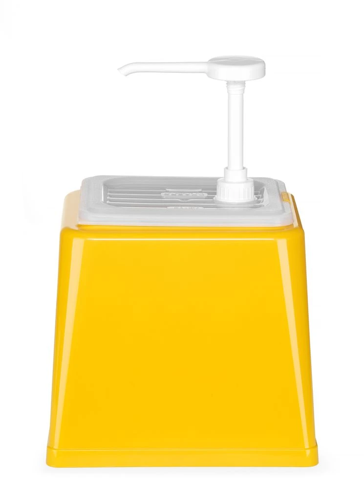 Hendi Sovsedispenser med Pumpe Gul Plast 2L 203538 by Hendi color Sort