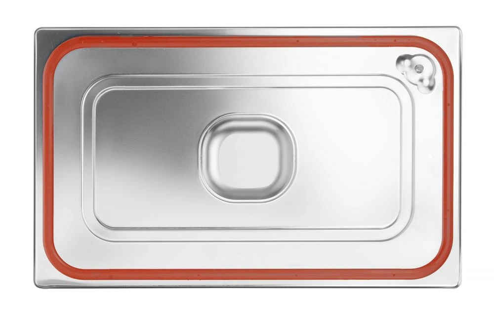 Hendi GN-låg GN 1/1 med Silikonekant Rustfrit Stål 802601 by Hendi color Sort