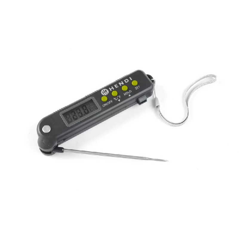 Hendi Stegetermometer med foldbar sonde 1 stk 271308 by Hendi color Sort