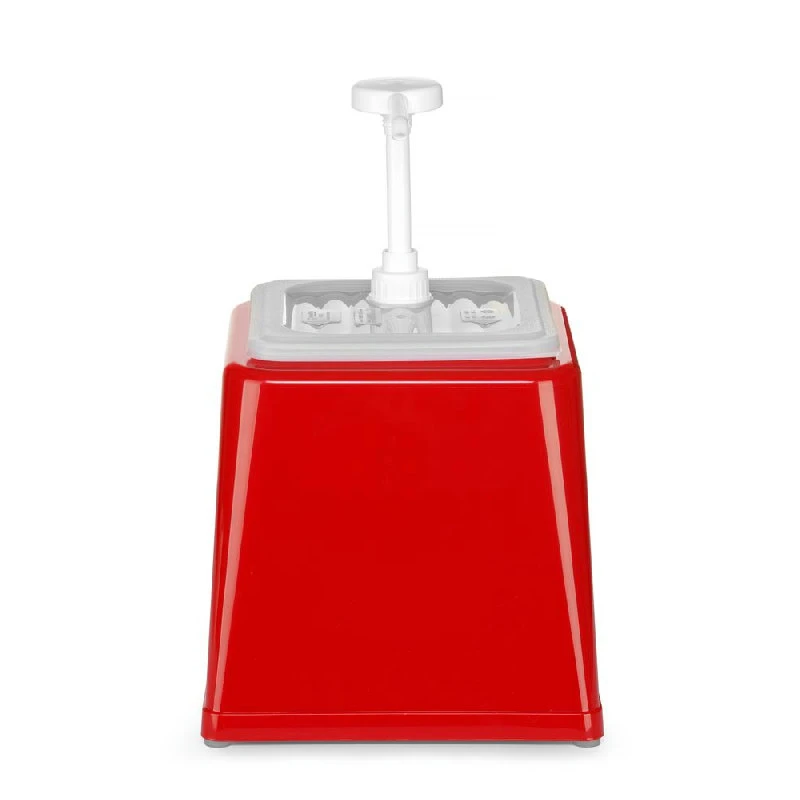 Hendi Sourcedispenser med pumpe Rød Plast 203521 by Hendi color Sort