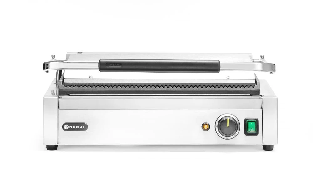 Hendi Panini Grill XL Kontaktgrill Metal 263624 by Hendi color Sort