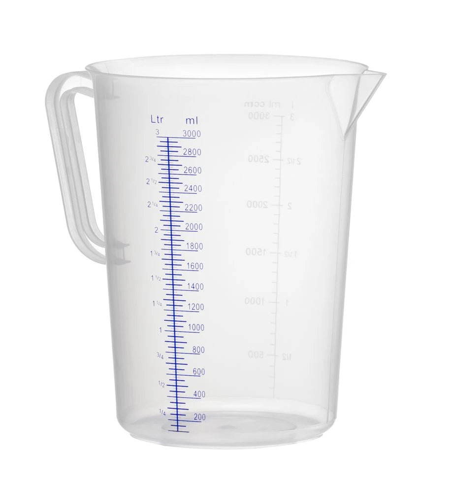 Hendi Målebæger Polypropylen 3L 567401 by Hendi color Sort